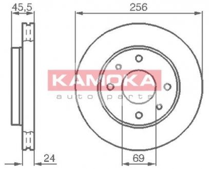 Гальмiвнi диски KAMOKA 1031770 (фото 1)