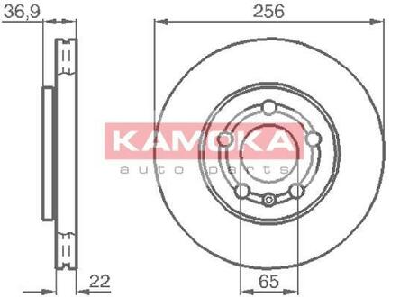 Гальмiвнi диски KAMOKA 1031854 (фото 1)