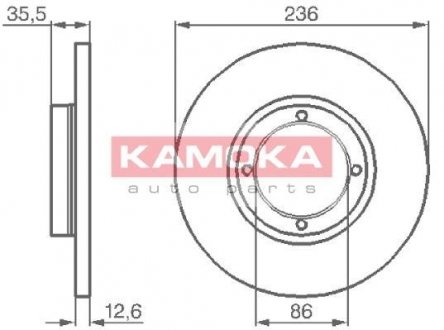 Гальмiвнi диски KAMOKA 1032152