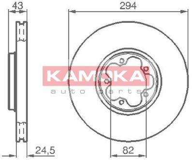 Гальмiвнi диски KAMOKA 1032224 (фото 1)