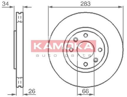Гальмiвнi диски KAMOKA 1032304