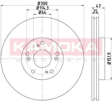 Гальмiвнi диски KAMOKA 103257