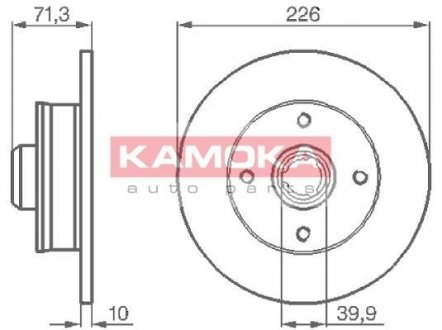 Гальмiвнi диски KAMOKA 103274 (фото 1)