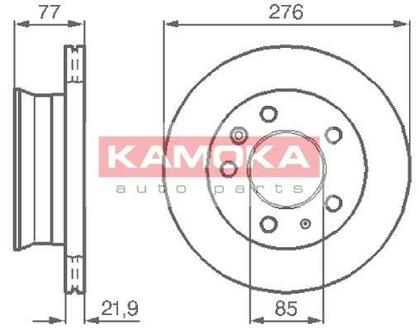 Гальмiвнi диски переднi KAMOKA 103306 (фото 1)