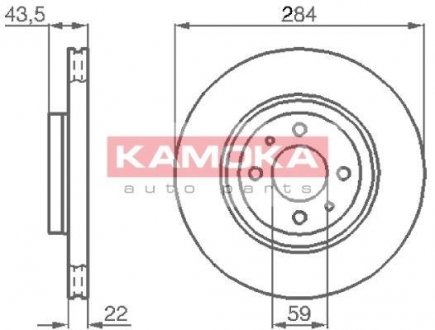 Гальмiвнi диски KAMOKA 103440 (фото 1)