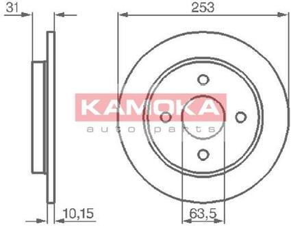 Гальмiвнi диски KAMOKA 103562