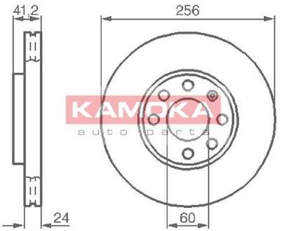 Гальмівний диск KAMOKA 1036808