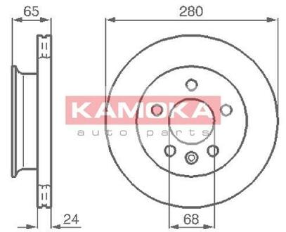 Гальмівний диск KAMOKA 103854