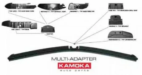 Щiтка склоочисника 375 мм мультиадаптер = 27M375 KAMOKA 27375