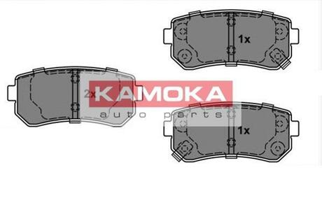Гальмівні колодки, дискове гальмо (набір) KAMOKA JQ101146 (фото 1)