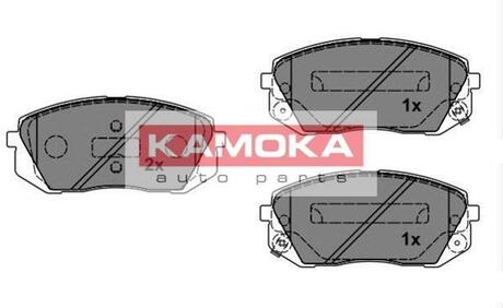 Комплект тормозных колодок, дисковый тормоз KAMOKA JQ101149 (фото 1)