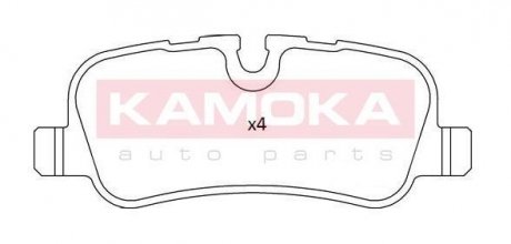 Комплект гальмівних колодок задній KAMOKA JQ101211 (фото 1)