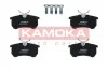 Гальмівні колодки, дискове гальмо (набір) KAMOKA JQ1012638 (фото 1)
