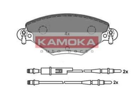 Гальмiвнi колодки дисковi KAMOKA JQ1012822 (фото 1)