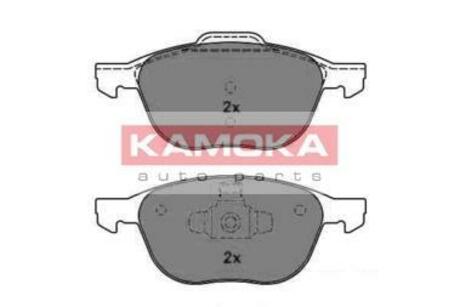 Гальмівні колодки, дискове гальмо (набір) KAMOKA JQ1013188