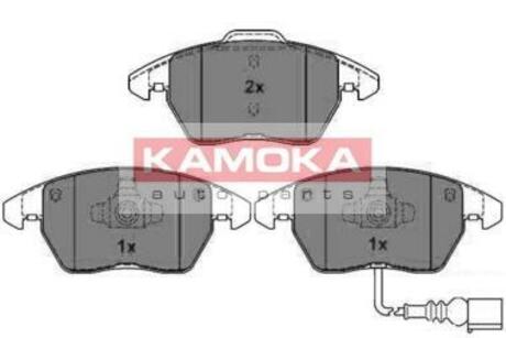 Гальмівні колодки, дискове гальмо (набір) KAMOKA JQ1013282