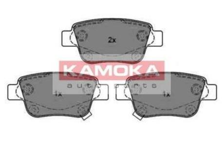Гальмівні колодки, дискове гальмо (набір) KAMOKA JQ1013298 (фото 1)