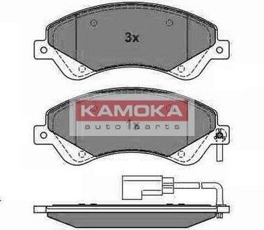Гальмівні колодки, дискове гальмо (набір) KAMOKA JQ1013858 (фото 1)