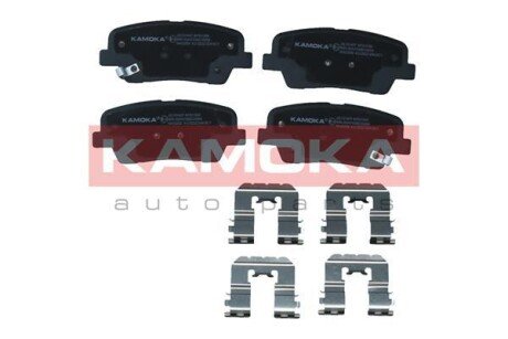 Колодки тормозные (задние) Hyundai Santa Fe II/III/IV 06-/Genesis/Kia Sorento II/III 09-/Stinger 17- KAMOKA JQ101407