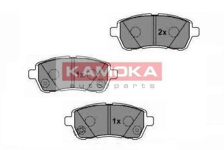 Гальмівні колодки, дискове гальмо (набір) KAMOKA JQ1018454 (фото 1)