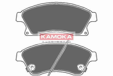 Гальмівні колодки, дискове гальмо (набір) KAMOKA JQ1018524