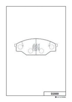 Тормозные колодки KASHIYAMA D2069