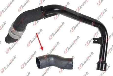 CITROEN Патрубок интеркулера JUMPER 2.2 HDi 110 11-, JUMPER 2.2 HDi 150 11-, FIAT DUCATO 110 Multijet 2,3 D 11-, PEUGEOT BOXER 2.2 HDi 120 06- KAUTEK CI-TH010