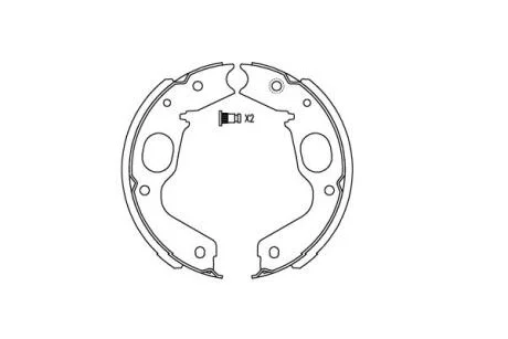 PARTS колодки ручного гальм. MITSUBISHI Pajero Sport KAVO BS-6423 (фото 1)