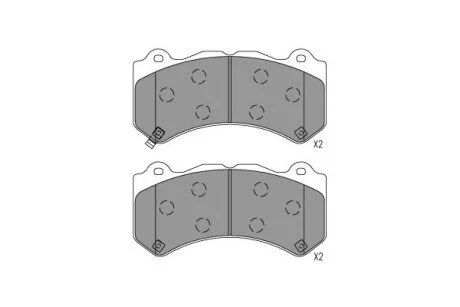 Колодки гальмівні (передні) Jeep Grand Cherokee 10- (Brembo) KAVO KBP6627
