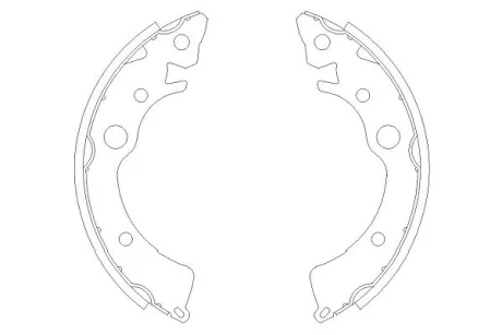 Комплект гальмівних колодок KAVO KBS2902