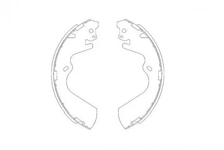 Гальмівні колодки (набір) KAVO KBS3403