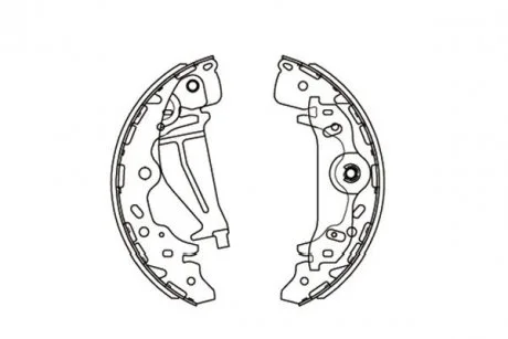 Гальмівні колодки (набір) KAVO KBS-3405