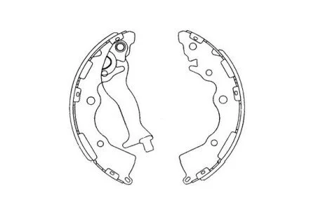 Комплект гальмівних колодок PARTS KAVO KBS-4405