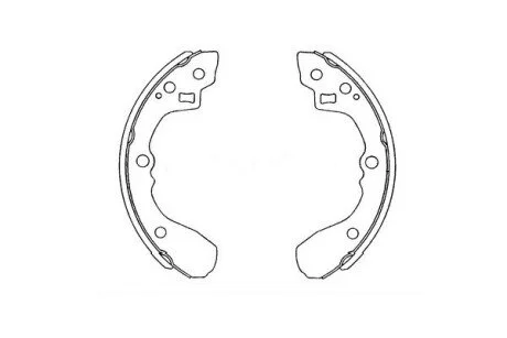 PARTS MAZDA Щеки тормозные 626 1.6 83-12 /87 200X26 KAVO KBS-4407