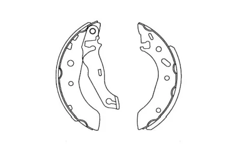 Колодки гальмівні (задні) Ford Escort 95-01 (барабанні) (180x31) KAVO KBS5407