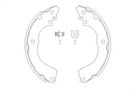 PARTS NISSAN Щеки торм. задние Tiida 07- KAVO KBS-7416