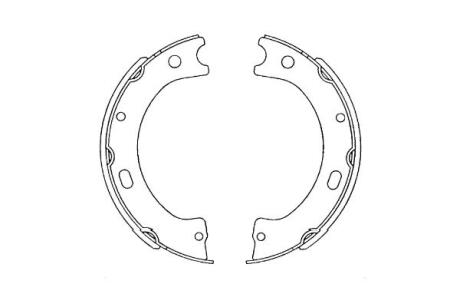 PARTS NISSAN колодки ручного гальма Patrol III/V KAVO KBS-7420
