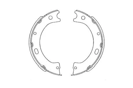 PARTS NISSAN колодки ручного гальма Patrol III/V KAVO KBS-7420 (фото 1)