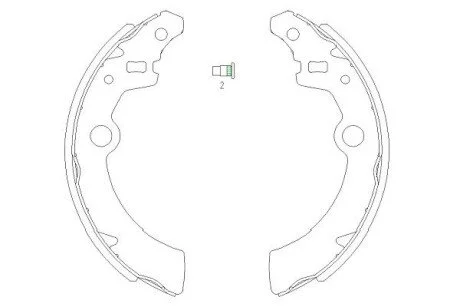 PARTS щоки гальм. SUZUKI Ignis, Wagon R+ KAVO KBS-8907