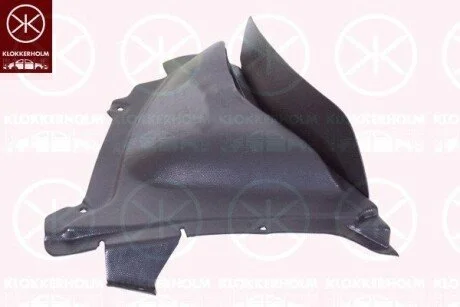 Підкрилок передній правий, ниша колеса, пластик 51757186518 BMW KLOKKERHOLM 0067388