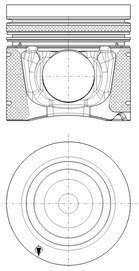 Поршень KOLBENSCHMIDT 40 270 600 (фото 1)