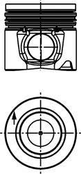 Поршень KOLBENSCHMIDT 40 652 610