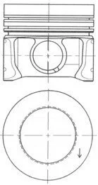 Поршень VW 79,75 1,2TDI/1,6TDI (KS) KOLBENSCHMIDT 41095610