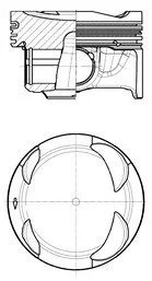 Поршень KOLBENSCHMIDT 41 108 600