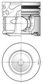 Поршень двигателя Citroen C3/C4/C5/Berlingo 1.6HDi KOLBENSCHMIDT 41253600