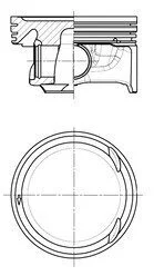 Поршень, комплект VAG \'\'1.6 \'\'14- KOLBENSCHMIDT 41487620