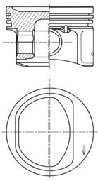 Поршень KOLBENSCHMIDT 41754600