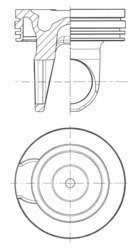 Поршень двигуна CUMMINS Ø 114,00 KOLBENSCHMIDT 41759600