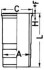 Гільза циліндра двигуна PKW PEUGEOT 75,00 KOLBENSCHMIDT 89584110 (фото 2)