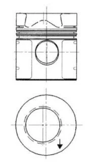 Поршень KOLBENSCHMIDT 91 598 600